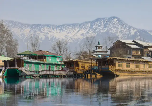 Houseboats on Dal Lake, Kashmir